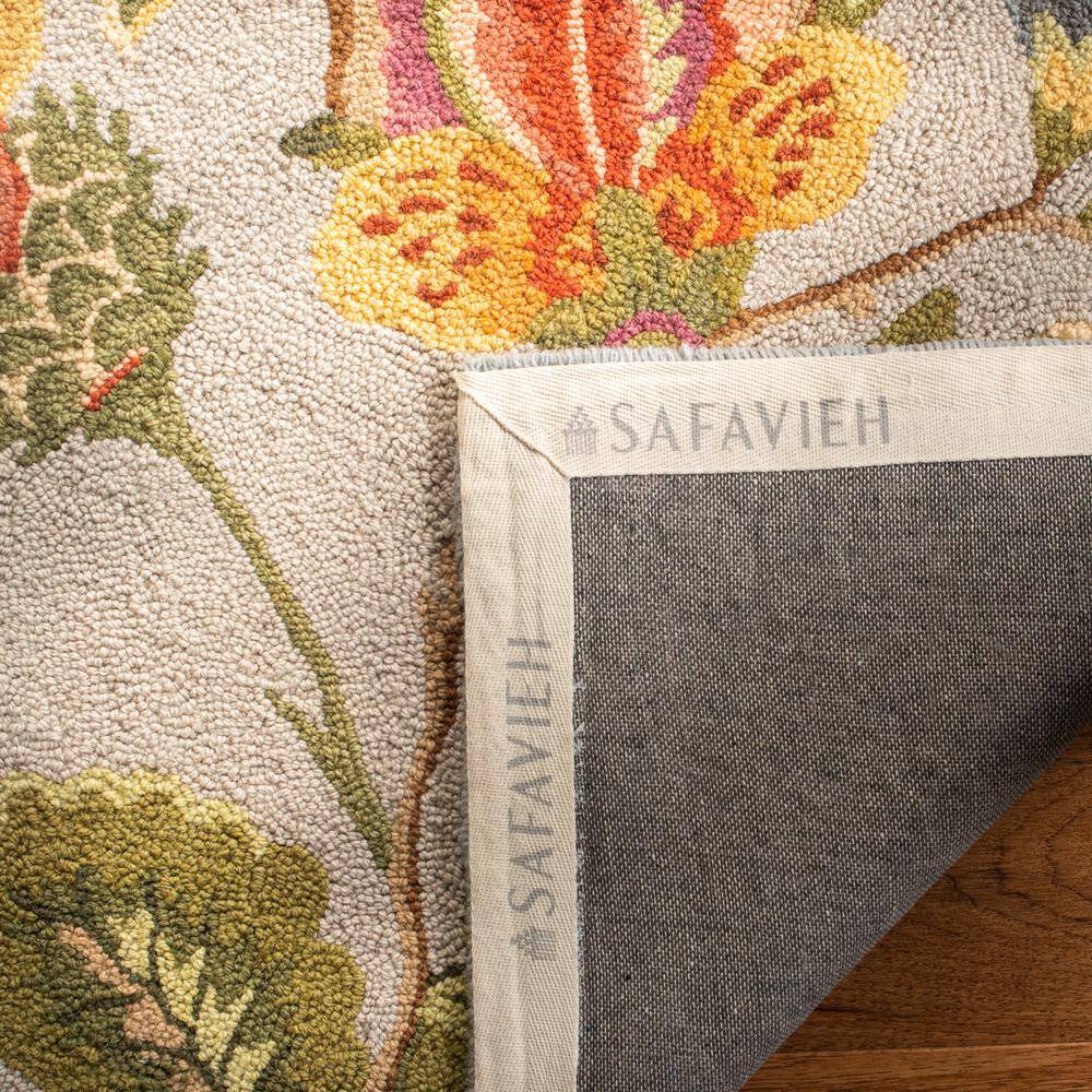 Elysian Fields Light Blue Floral 6' x 9' Hand-Knotted Wool Rug