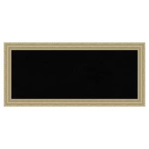 Champagne Teardrop Wood Framed Black Corkboard 33 in. x 15 in. Bulletine Board Memo Board
