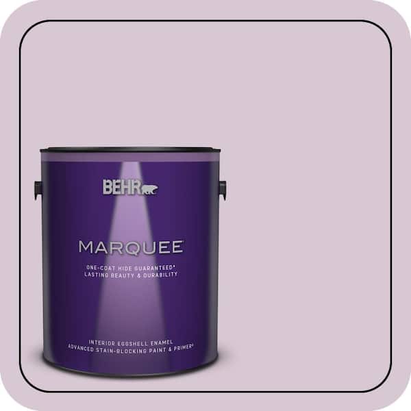 BEHR MARQUEE 1 gal. #S110-2 Orchid Haze Eggshell Enamel Interior Paint & Primer