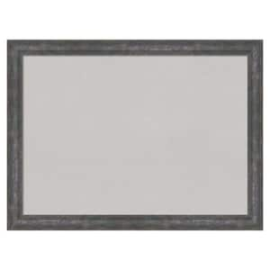 Amanti Art Angled Silver Wood Framed Grey Corkboard 31 in. x 23 in ...