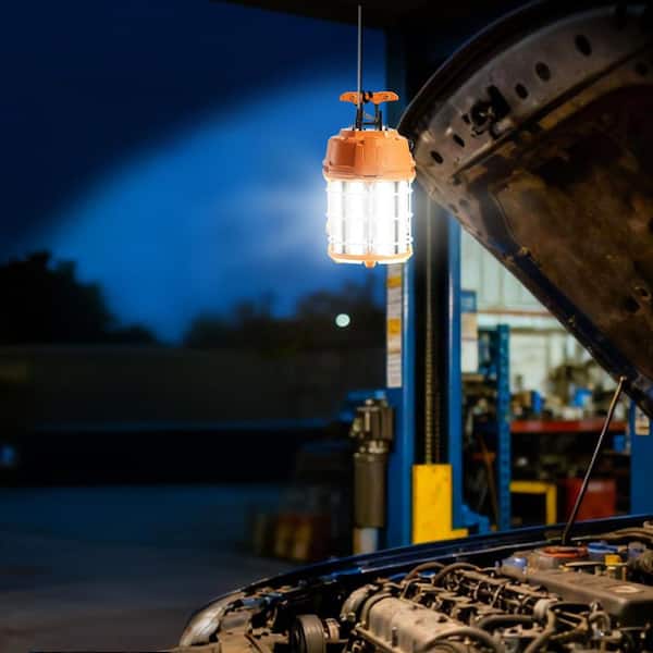 100W LED Temporary Work Light, 14400 lm, 5000K, Durable and Water-Resistant, Connect up to 8 Units Ceiling/Stand Mount