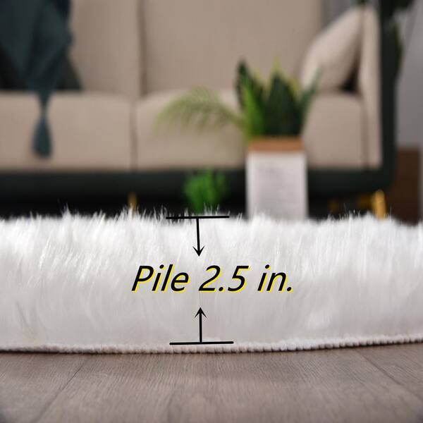 White Sheepskin Closet Rug Design Ideas