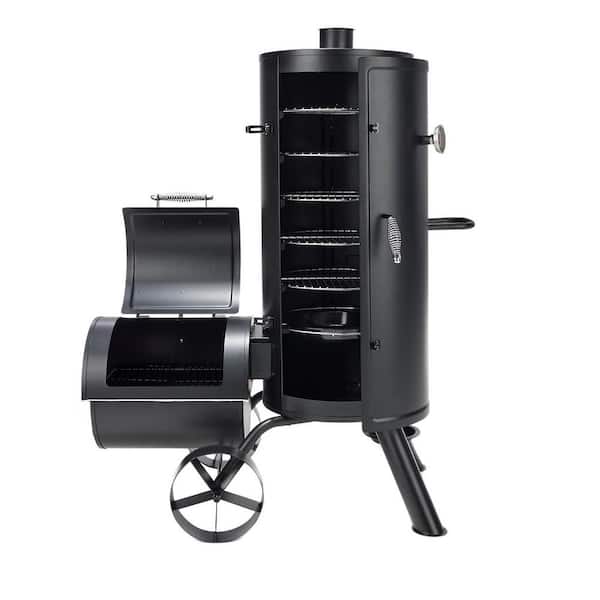 Outdoor Leisure Collection Charcoal Smoker in Black with 1650 sq