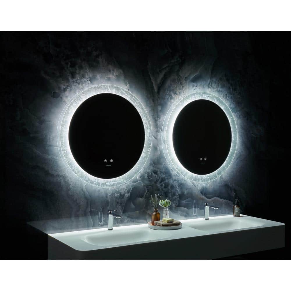 Frysta Round LED Wall Mirror