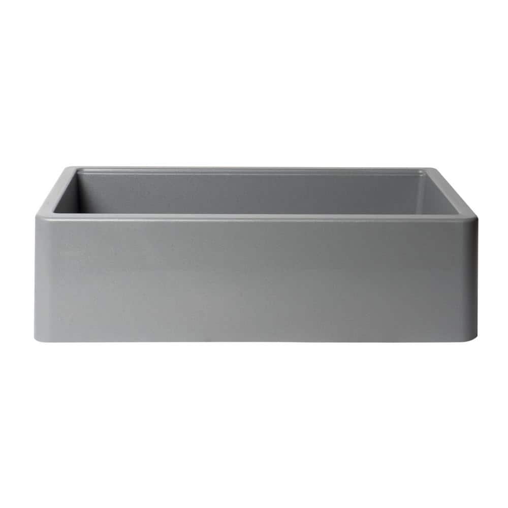 Titanium 33'' Granite Composite Single Bowl Farmhouse Sink