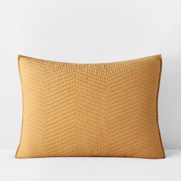 The Company Store Company Cotton Goldenstraw Solid Standard Sham