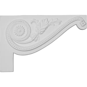 5/8 in. x 11 in. x 7 in. Polyurethane Right Large Pearl Stair Bracket Moulding