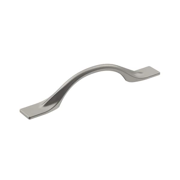 Amerock Uprise 3-3/4 in. (96mm) Modern Satin Nickel Arch Cabinet Pull