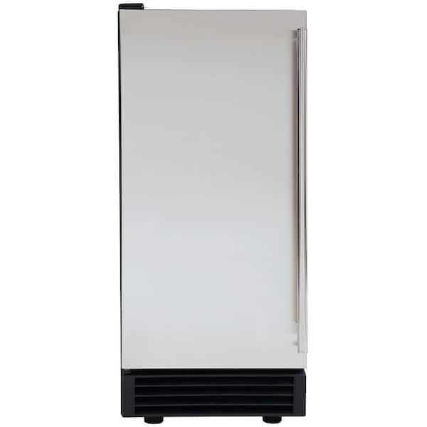 Maxx Ice ENERGY STAR 15 in. Wide 60 lb. Freestanding/Built-In Ice Maker in Stainless Steel
