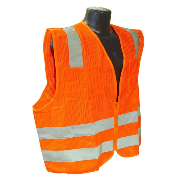 Radians Std Class 2 4X-Large Orange Mesh Safety Vest
