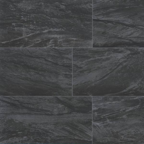 Anastasia Anthracite 24 In. X 48 In. Matte Porcelain Floor And Wall Tile (512 sq. ft./Pallet)