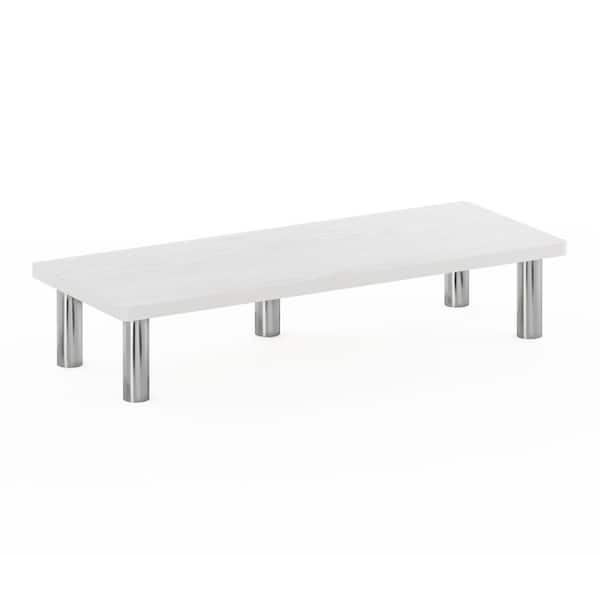 Turn-N-Tube 4.6 in. White Oak/Stainless Steel Monitor Riser Stand