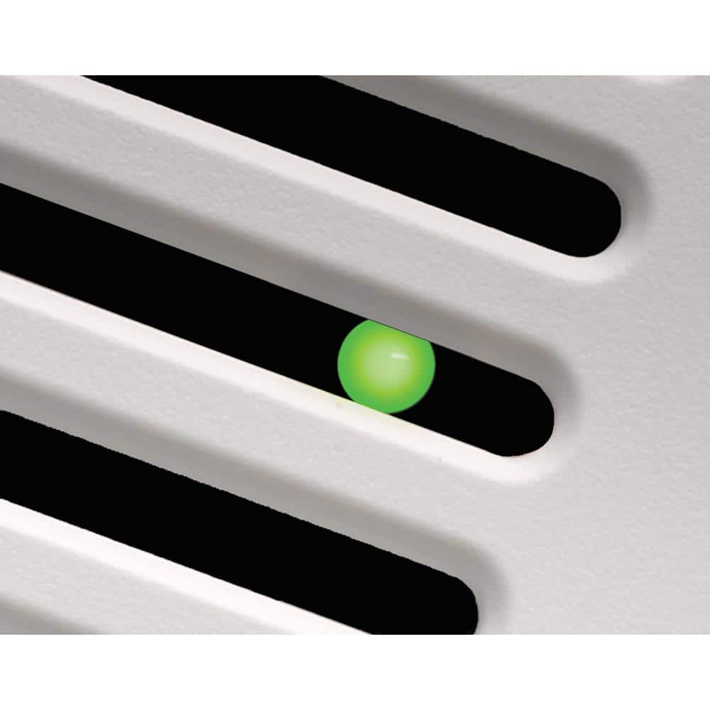 Matte White 8" Bathroom Exhaust Fan with Dimmable LED Light