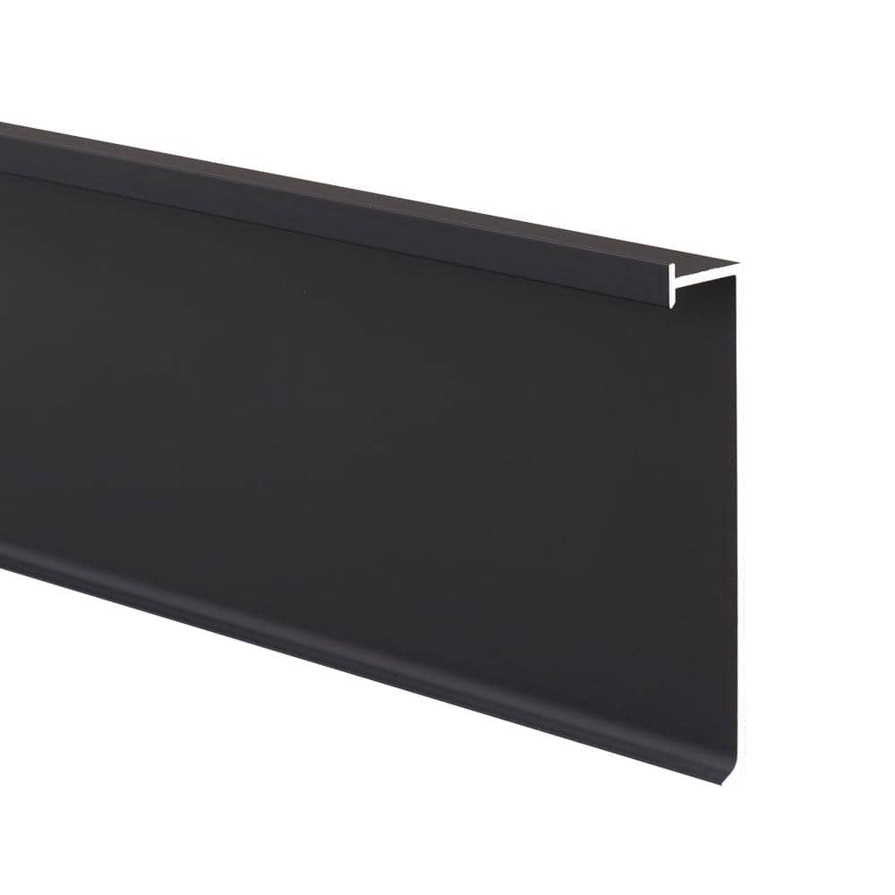 Novorodapie Eclipse Matt Black 1/2 in. x 4 in. x 98-1/2 in. Aluminum Tile Edging Trim price history on PriceWatchPro