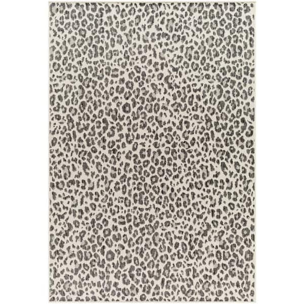 Ravello Gray Animal Print 5 ft. x 7 ft. Indoor/Outdoor Area Rug