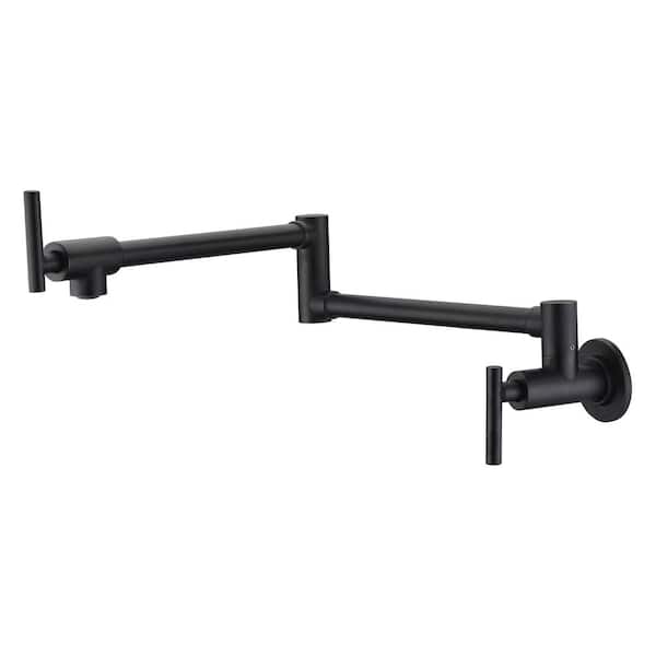 SUMERAIN Contemporary Wall Mounted Pot Filler with Spot Resistant in Oil Rubbed Bronze