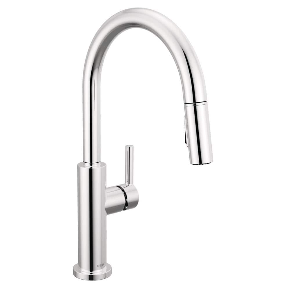 Nicoli Chrome Single Handle Pull Down Sprayer Kitchen Faucet