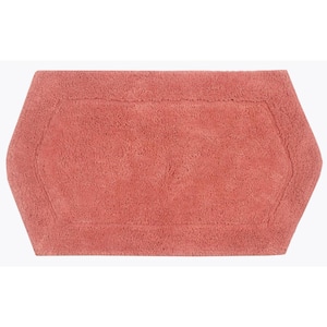 Waterford Collection 100% Cotton Tufted Bath Rug, 24 in. x40 in. Rectangle, Coral