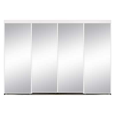 4 Panel Sliding Doors Closet, Sliding Mirror Closet Doors For Bedrooms Home Depot