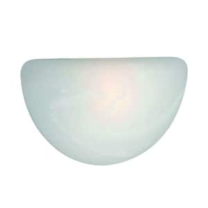 Maddox Collection 1-Light Marbled Glass Sconce