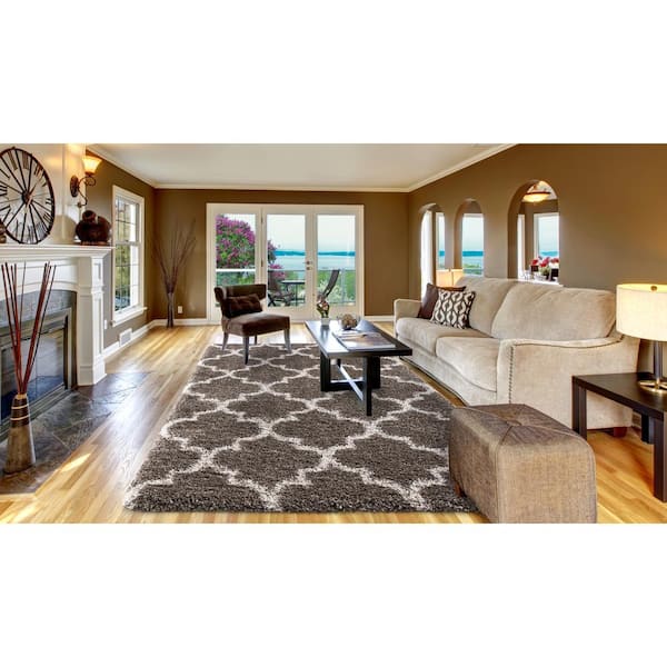 Light Brown 3 ft. x 5 ft. Ocean Shag Marrakech Area Rug