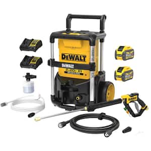 20V MAX 1600 PSI 1.2 GPM Cold Water Cordless Pressure Washer Kit with (2) FLEXVOLT 12 Ah Batteries and (2) Chargers