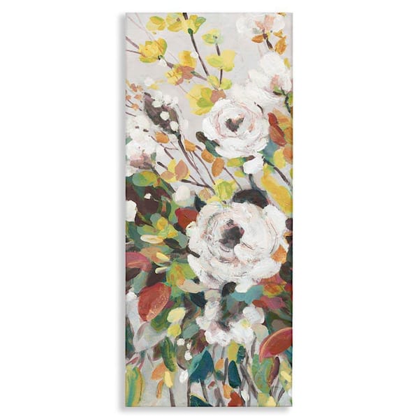 Stupell Industries Mixed Flowers Array by Carol Robinson Unframed Nature Graphic Art Print 24 in. x 10 in.