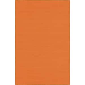 Williamsburg Solid Orange 5' 0 x 8' 0 Area Rug