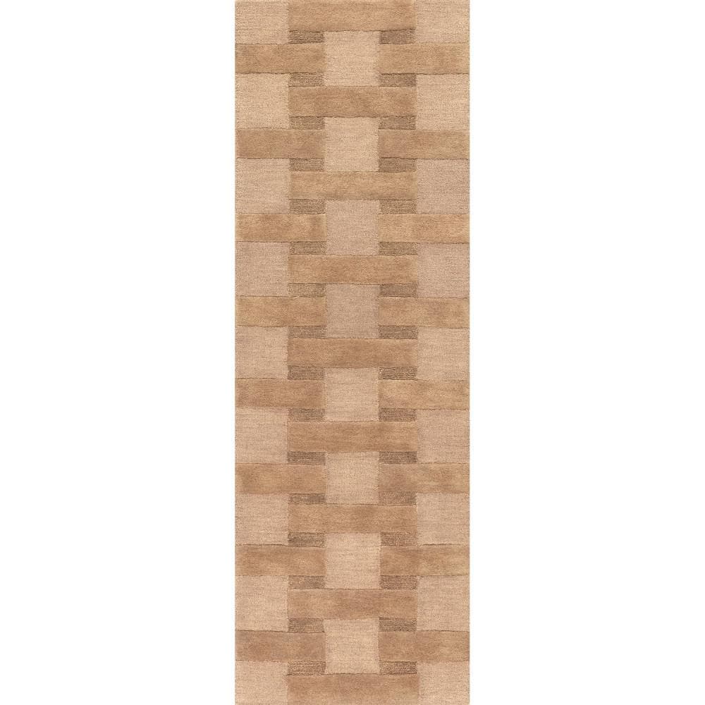 Remy Crosshatch Wool Brown 3 ft. x 8 ft. Indoor/Outdoor Patio Runner Rug price history on PriceWatchPro
