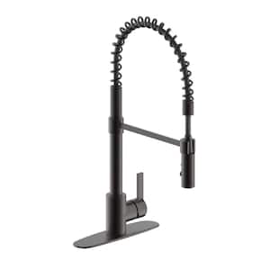Palais Royal Single Handle 1 or 3 Hole Pull-Out Sprayer Kitchen Spring Coil Faucet in Oil Rubbed Bronze