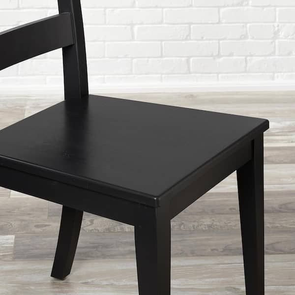 Black ladder back discount chairs