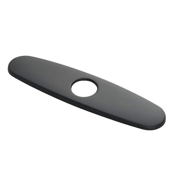 KRAUS 10 in. Kitchen Faucet Single Hole Deck Plate in Matte Black