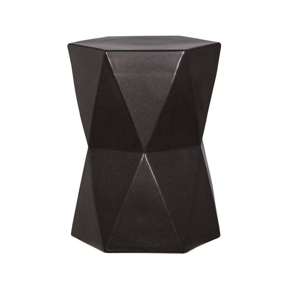 Matrix 18 in. H Gunmetal Hexagon Ceramic Garden Stool price history on PriceWatchPro