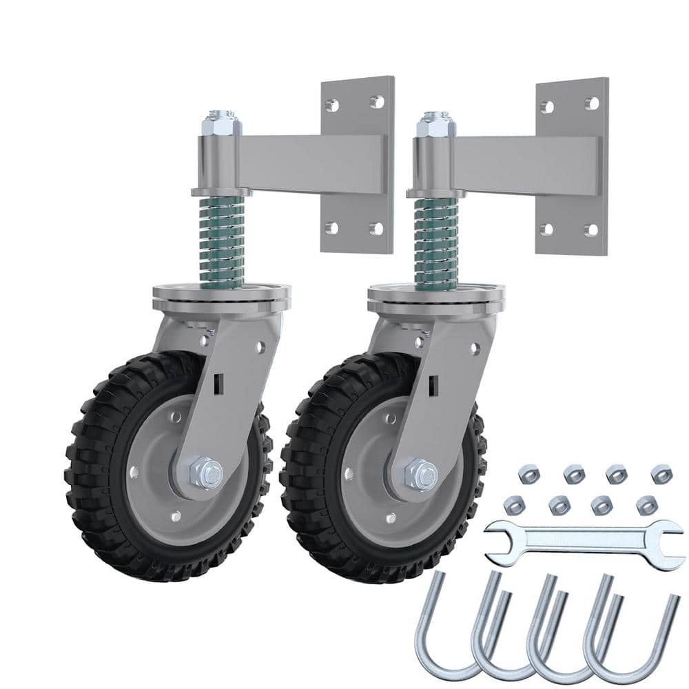 6 in. Heavy Duty 500 lb. Capacity Gate Wheel with Screws and Wrenches for M