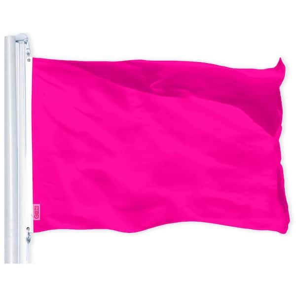 G128 2.5 ft. x 4 ft. Polyester Magenta Printed Flag 150D BG 1PK