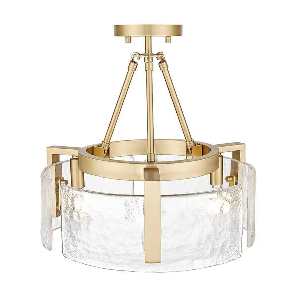 Golden Lighting Aenon 16.5 in. 3-Light Brushed Champagne Bronze