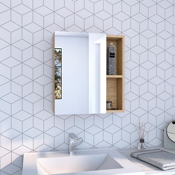 Blisstyle 17.7 in. W x 19.5 in. H Rectangle Frameless Mirror Wall Mirror Vanity Mirror