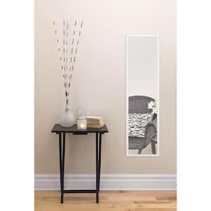 13 in. W x 49 in. H Framed Rectangular Bathroom Vanity Mirror in White