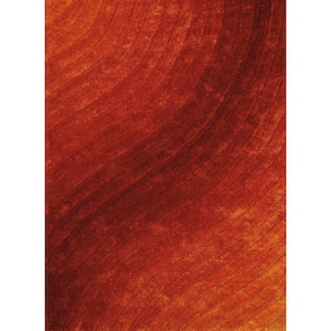 Finesse Allure Burnt Orange 5 ft. 3 in. x 7 ft. 2 in. Area Rug
