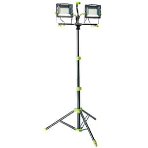 20,000 Lumen Dual Head LED Work Light with Adjustable Metal Tripod and 9 ft. Power Cord