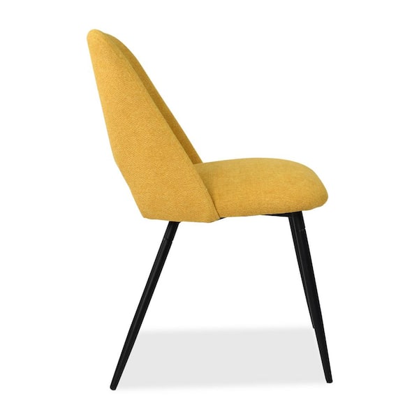 Edwin Yellow Upholstered Side Chair(Set of 2)
