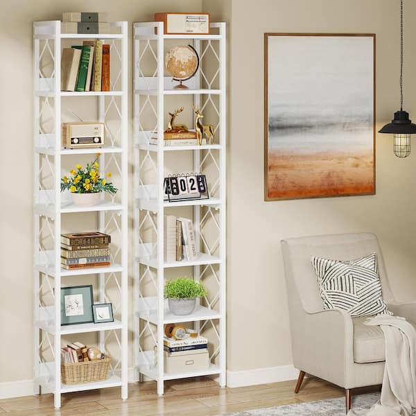 TRIBESIGNS WAY TO ORIGIN Jannelly 79 in. Tall White Engineered