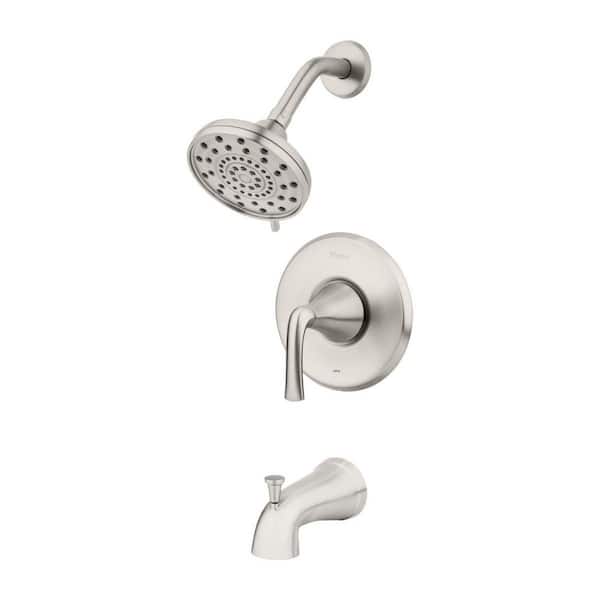 Pfister Ladera Single-Handle 3-Spray Tub and Shower Faucet in Spot Defense Brushed Nickel (Valve Included)