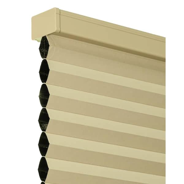 Chicology Cut-to-Size Ecru Cordless Blackout Insulating Polyester Cellular Shade 63 in. W x 48 in. L