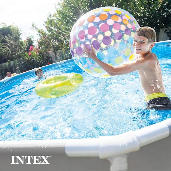 Intex Prism Frame 12 ft. Round 30 in. Deep Above Ground Pool