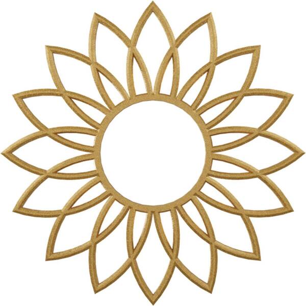 Ekena Millwork 1 in. x 34 in. x 34 in. Daisy Architectural Grade PVC Pierced Ceiling Medallion