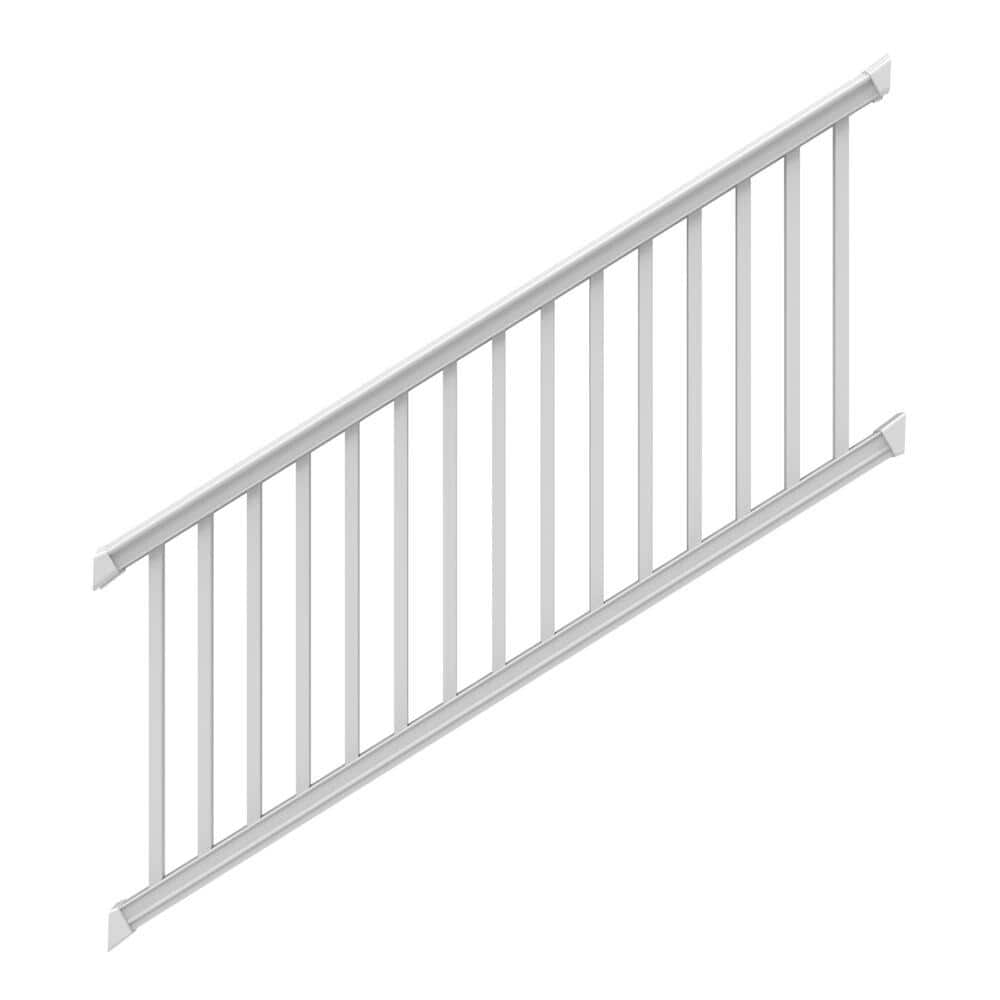 Bella Premier Series 8 ft. x 42 in. White Stair Rail Kit with Square Balusters price history on PriceWatchPro