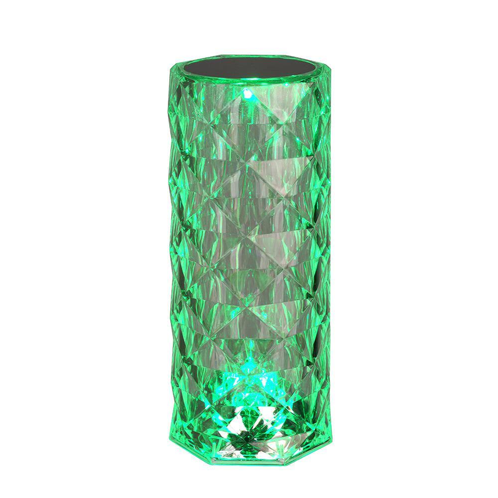 Clear Acrylic Cordless RGB Color-Changing Table Lamp