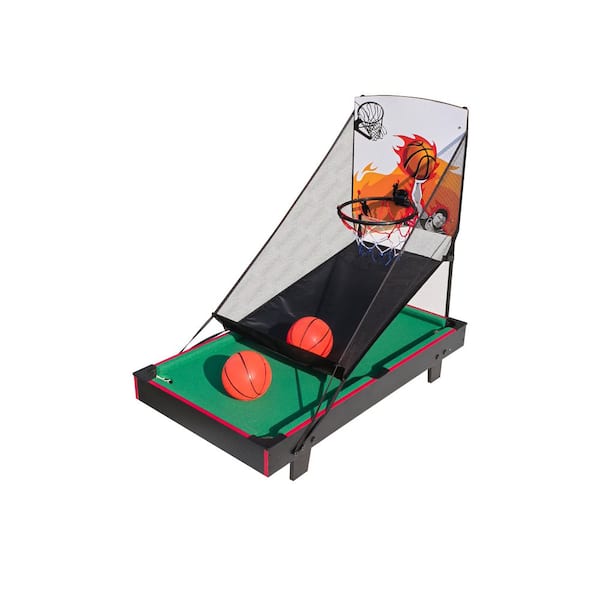 36 in. Basketball and Billiards 2 in 1 Combo Game Table, for Indoor Outdoor, Game Room, Friends, Family