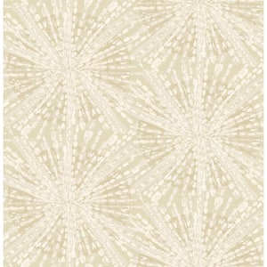 Soft Gold Sunburst Peel and Stick Wallpaper